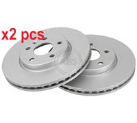 2x Original A.B.S. Brake Disc 18034 for Chevrolet Opel