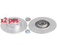 ABS All Brake Systems Brake Disc 18165C – 2 pcs L&R – Fits Renault Clio IV & Scénic III