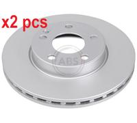 X2 PCS L&R SIDES 18235 BRAKE DISC A.B.S.