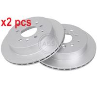 2x Brake disc Vented 18247 A.B.S. for MAZDA MPV Mk II