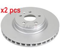 X2 PCS L&R SIDES FITS TESLA MODEL S 60 BRAKE DISC 18519 A.B.S.