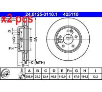 Front Brake Disc MB:W210,CL203,S203,W203,S210,S202,W202,C208,R170,C209,A209
