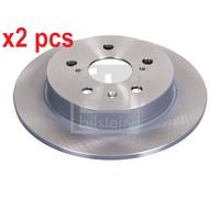 X2 PCS L&R SIDES 43898 BRAKE DISC FEBI BILSTEIN
