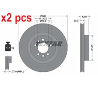 X2 PCS L&R SIDES 92283205 BRAKE DISC TEXTAR