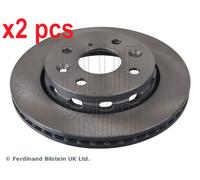 X2 PCS L&R SIDES ADG04301 BRAKE DISC BLUE PRINT