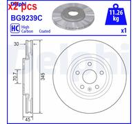 X2 PCS L&R SIDES BG9239C BRAKE DISC DELPHI