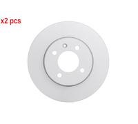 Bosch BD2031 Brake Disc Set - 256 mm Solid Discs - Front Axle - ECE-R90 Certified - Long Service Life, Advanced Corrosion Protection - 1 Set of 2 Discs