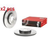 Brembo Prime UV Coated Vented Brake Disc - 09.C654.11 For Mazda - OE Quality