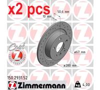 ZIMMERMANN 150.2931.52 Brake disc