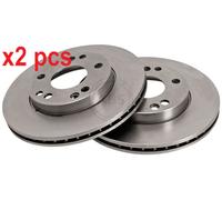 2x Brake disc Vented 15816 A.B.S. for MERCEDES-BENZ 190