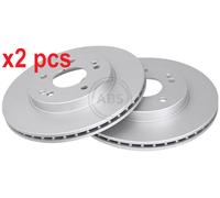 X2 PCS L&R SIDES BRAKE DISC 16181