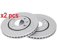 Front Set 2x Brake Discs A.B.S. 16648 for Peugeot 406 (00-04)