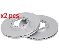 2x Original A.B.S. Brake Disc 16989 for Infiniti Nissan