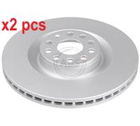 ABS All Brake Systems Brake Disc 17559 - Pair of Front Discs for Audi, SEAT, Skoda, VW