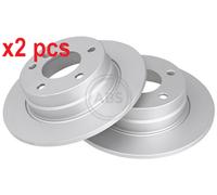 Rear Set 2x Brake Discs A.B.S. 17602 for BMW 1 (E81)/1 (E87) (04-12)