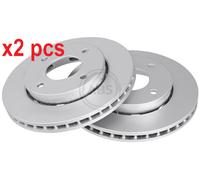 X2 PCS L&R SIDES 17650 BRAKE DISC A.B.S.