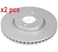 X2 PCS L&R SIDES 17676 BRAKE DISC A.B.S.