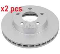 Pair of Front Brake Disc for Citroen Relay Fiat Ducato Peugeot Boxer ABS 17741