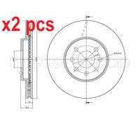 X2 PCS L&R SIDES BRAKE DISC 230825C