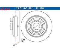 X2 PCS L&R SIDES BRAKE DISC 24.0111-0198.1