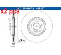 X2 PCS 24.0125-0197.1 BRAKE DISC ATE