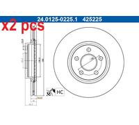 ATE 24.0125-0225.1 Brake disc