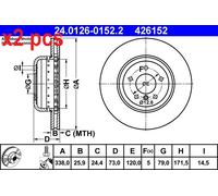 Ate Brake Discs 104111588