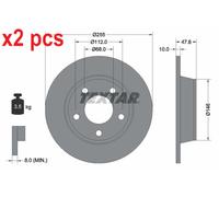 X2 PCS L&R SIDES BRAKE DISC 92117303