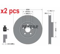 X2 PCS L&R SIDES BRAKE DISC 92135603