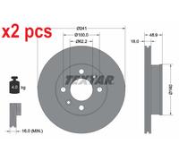 X2 PCS L&R SIDES BRAKE DISC 92147103