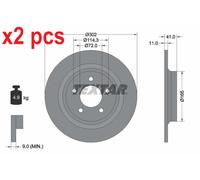 X2 PCS L&R SIDES BRAKE DISC 92148200