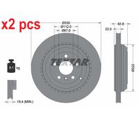 X2 PCS L&R SIDES BRAKE DISC 92150903