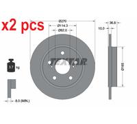 X2 PCS L&R SIDES BRAKE DISC 92164003
