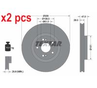 X2 PCS L&R SIDES BRAKE DISC 92174005