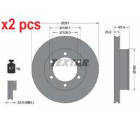 X2 PCS L&R SIDES BRAKE DISC 92222600