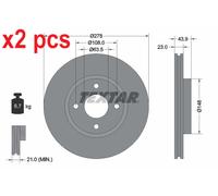 X2 PCS L&R SIDES BRAKE DISC 92252403