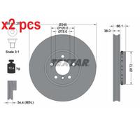 X2 PCS L&R SIDES BRAKE DISC 92253725