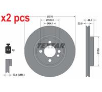 X2 PCS L&R SIDES BRAKE DISC 92262403