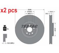 Textar 92301805 Brake Disc