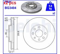 X2 PCS L&R SIDES BRAKE DISC BG3404