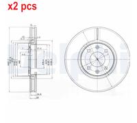 X2 PCS L&R SIDES BRAKE DISC BG3675