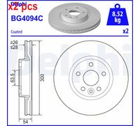 X2 PCS L&R SIDES BRAKE DISC BG4094C