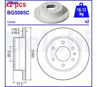 X2 PCS L&R SIDES BRAKE DISC BG5085C