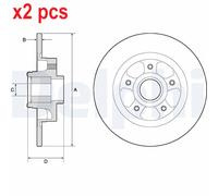 X2 PCS L&R SIDES BRAKE DISC BG9132RS