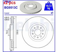 X2 PCS L&R SIDES BRAKE DISC BG9513C