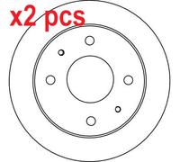 X2 PCS L&R SIDES BRAKE DISC DF4132
