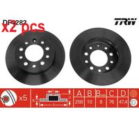 X2 PCS L&R SIDES BRAKE DISC DF4282