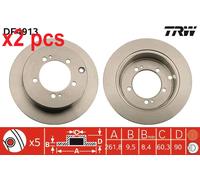 X2 PCS L&R SIDES BRAKE DISC DF4913