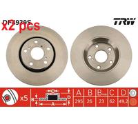 X2 PCS L&R SIDES BRAKE DISC DF4939S