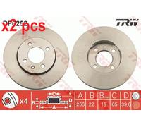 X2 PCS L&R SIDES BRAKE DISC DF6252